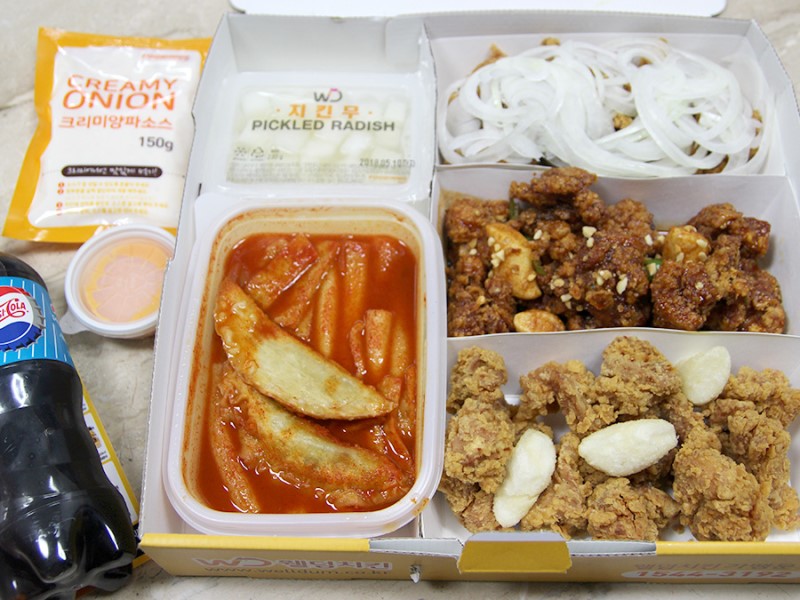 김포 장기동 치킨 배달 웰덤치킨 메뉴 네가지맛치킨 맛나다!
