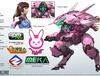 오버워치 D.Va 그리고 시로 마사무네