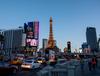 2016, Las Vegas, US - (middle) Strip; Flamingo, Bally's, Paris, Planet Hollywood