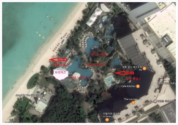 진짜 괌 여행 정보 - 괌 하얏트리젠시 호텔(Guam Hyatt Regency) 클럽룸(Club Room) 및 주변 이용 안내 