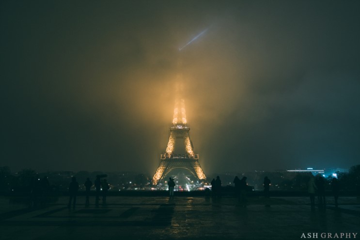 [파리스냅] 에펠탑에 함박눈이 내렸어요! 우와! 12월 파리 날씨