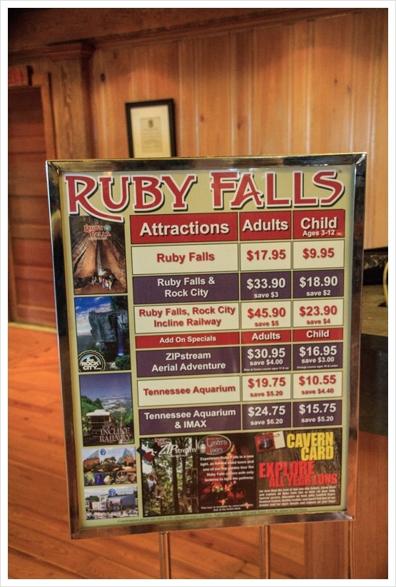 Ruby Falls가 있는 Ruby Falls 동굴 : [미국일주 자동차 여행] - 56일째 - 7