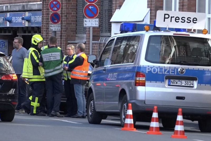 독일 뮌스터 도심 차량돌진 현장사진 테러증거없어
