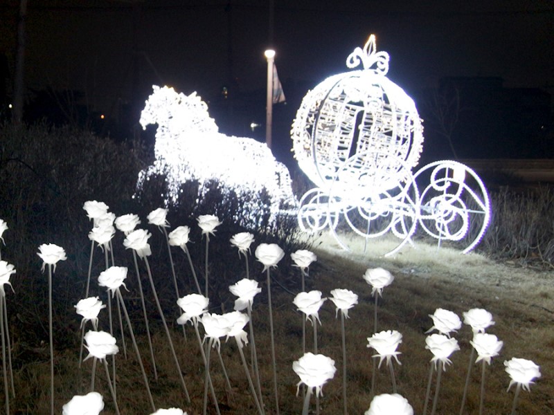김포 아트빌리지  한옥마을의 빛축제 야경!