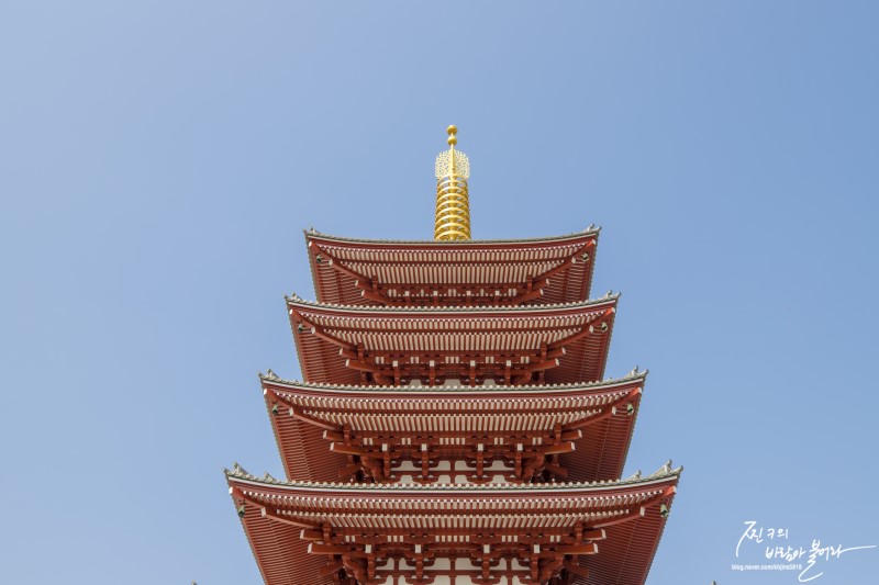 도쿄 아사쿠사 센소지 볼거리 5층 석탑 !