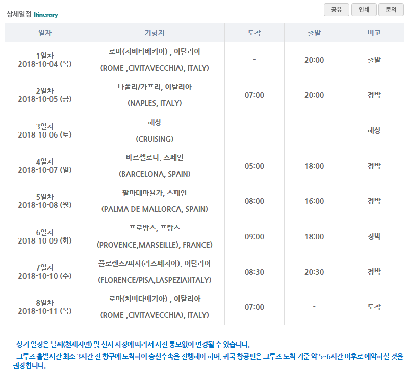 로얄캐리비안크루즈로 떠나는 특별한 지중해여행 한번 알아볼까요?