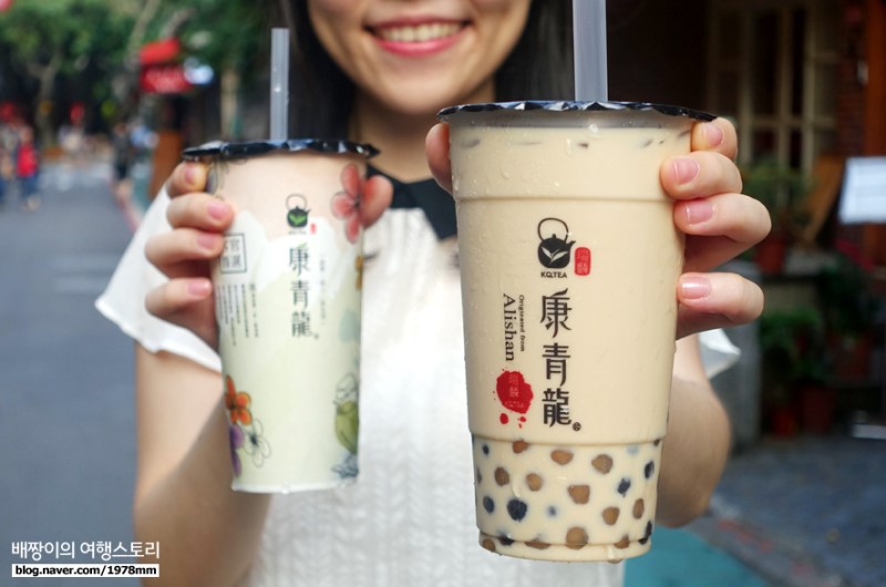대만 맛집, 타이페이 융캉제 인기만점 캉칭롱 KQTEA 음료베스트 6 : 대만 밀크티 : 대만 자유여행
