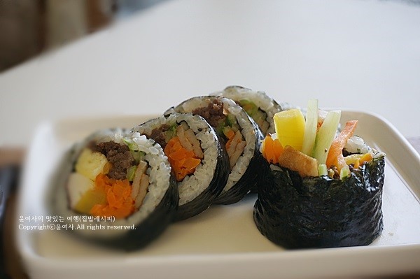 소고기김밥 만들기, 터지지 않게 싸는법