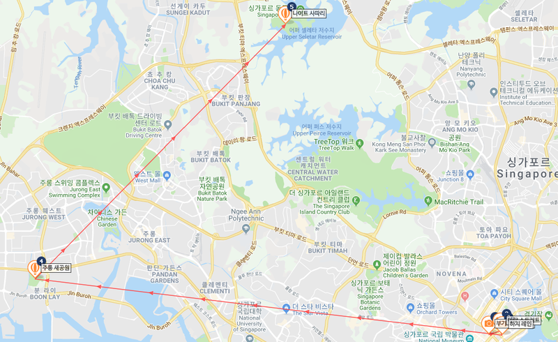 싱가포르 자유여행 3박4일 일정 가볼만한곳(관광지도)