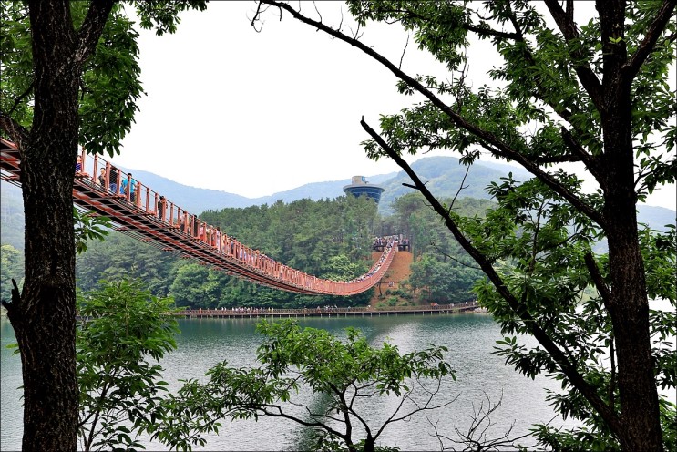 서울 근교 나들이 파주 마장호수 출렁다리!