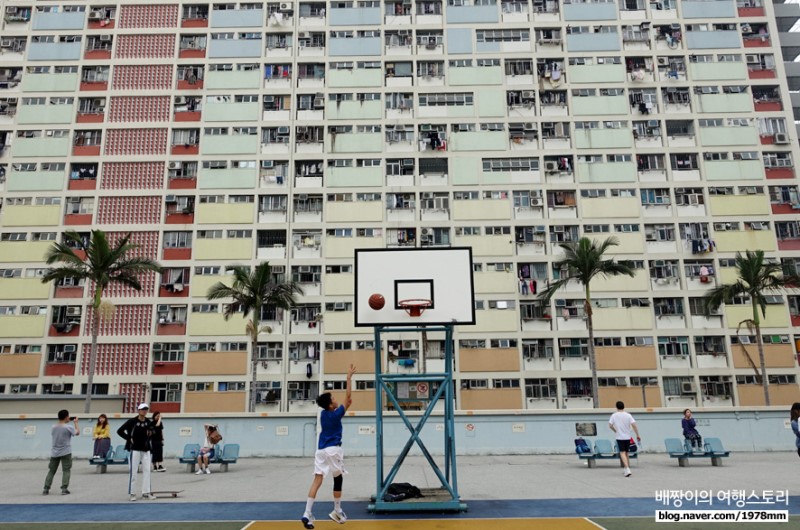 홍콩 여행, 사진 찍기 좋은 초이홍 무지개 아파트 농구장 & 홍콩 소호 덩라우 벽화