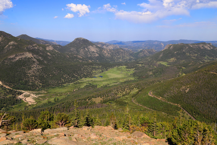 록키마운틴(Rocky Mountain) 국립공원 베어레이크(Bear Lake)와 트레일리지로드(Trail Ridge Road)