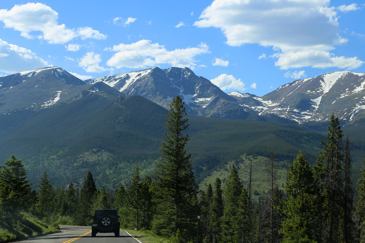 록키마운틴(Rocky Mountain) 국립공원 베어레이크(Bear Lake)와 트레일리지로드(Trail Ridge Road)