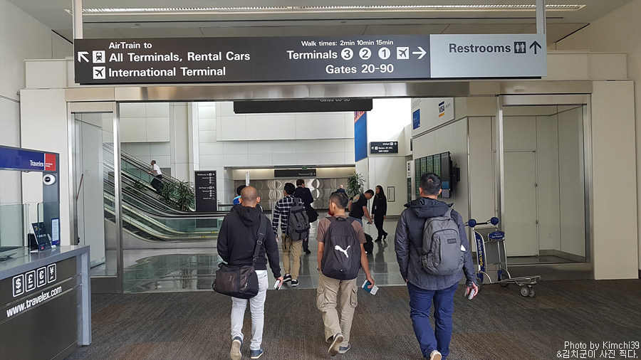 미국 입국과 샌프란시스코 공항 국제선 환승(미국-캐나다)