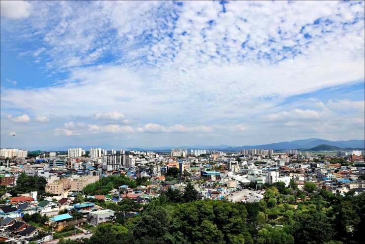 성산전망대에서 바라 본 김제시내!