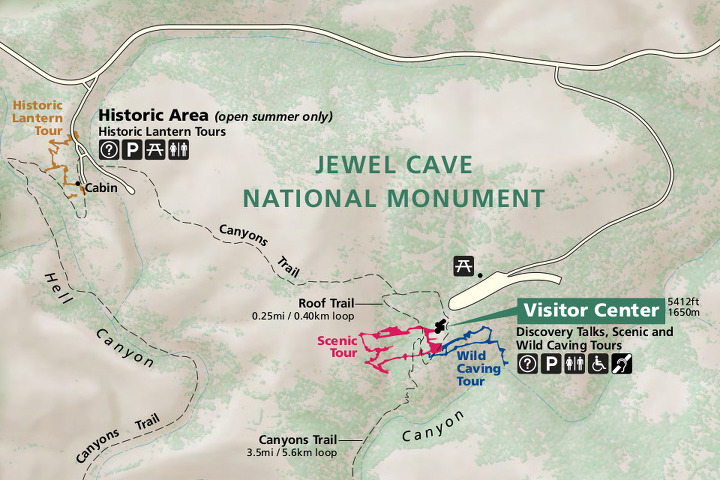 이름 그대로 숨어있는 보석같은 사우스다코타 블랙힐스 지역의 쥬얼케이브(Jewel Cave) 준국립공원