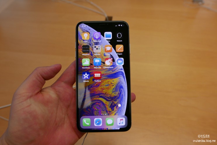 아이폰 xs 맥스 & xs 하와이 애플 스토어 후기! (아이폰8+와 아이폰XS MAX 크기 비교)