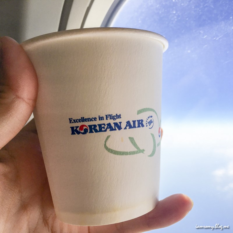 상공낮맥 감성여행, 중국황산여행 황산직항 대한항공 기내식 맥주