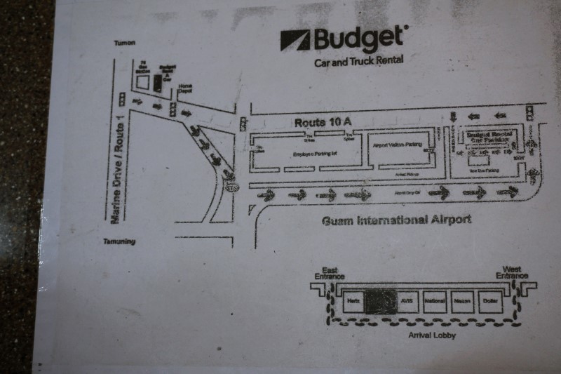 괌렌트카 여행 버젯렌터카 공항 픽업, 이용 후기