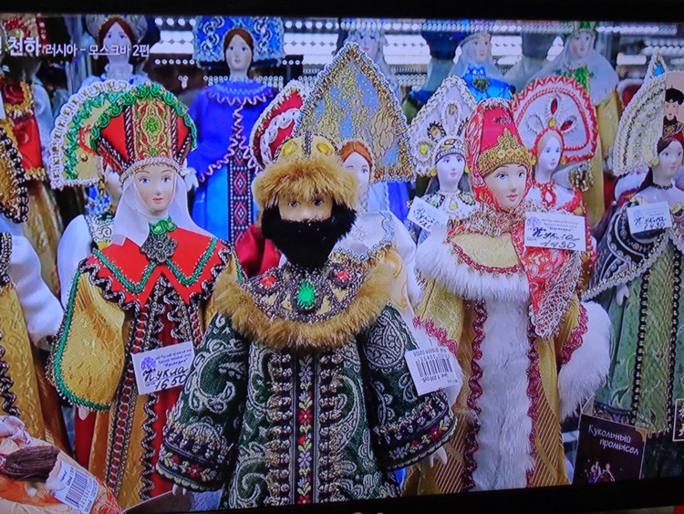  러시아, 바부슈카 인형들과 공예품들