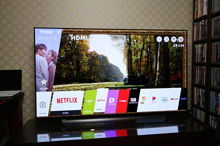 LG 올레드 TV ΑI ThinQ UHD 화질과 인공지능 화질엔진 알파9(α9)