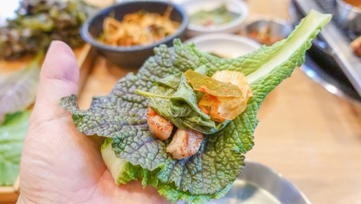 잠실종합운동장 맛집 미강식당 삼겹살 육즙 가득!