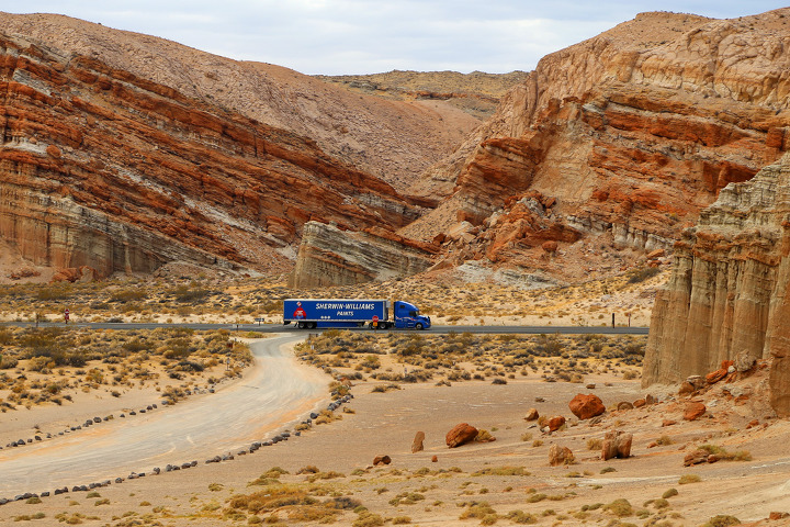 레드락캐년(Red Rock Canyon) 주립공원으로 시작한 유니투어 홍사장과 캘리포니아 오지탐험 여행