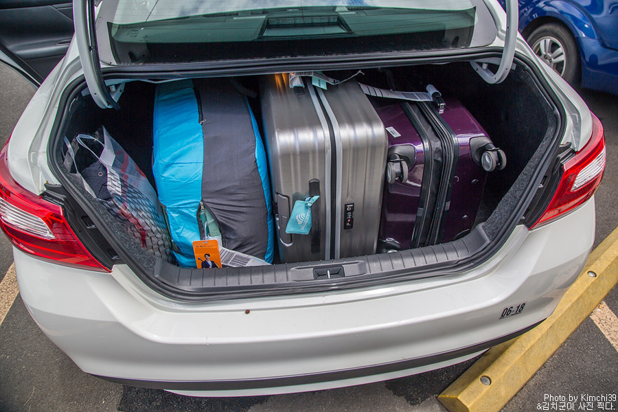 미국/캐나다 렌트카 트렁크 크기, 캐리어가 몇개나 들어갈까?