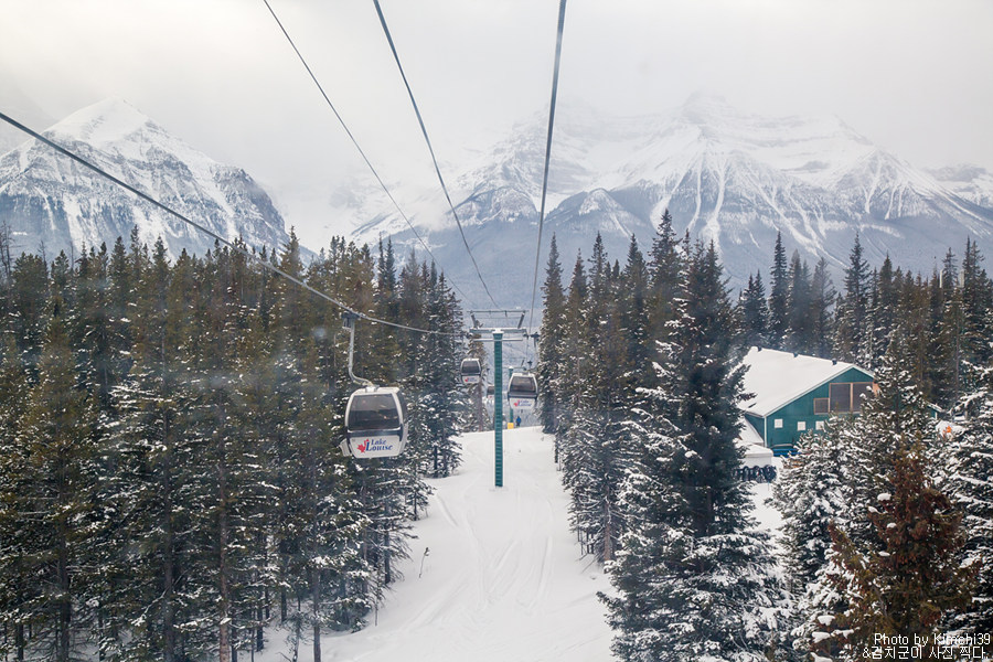 캐나다 스키여행 #05 - 레이크루이스 스키리조트, 겨울 관광 곤돌라