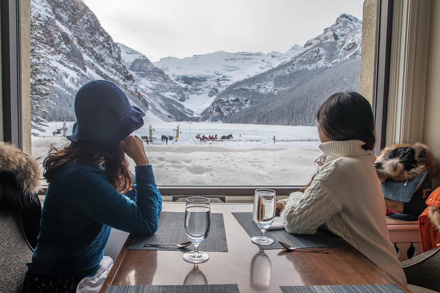 캐나다 겨울여행 - 페어몬트 샤토 레이크루이스 에프터눈티