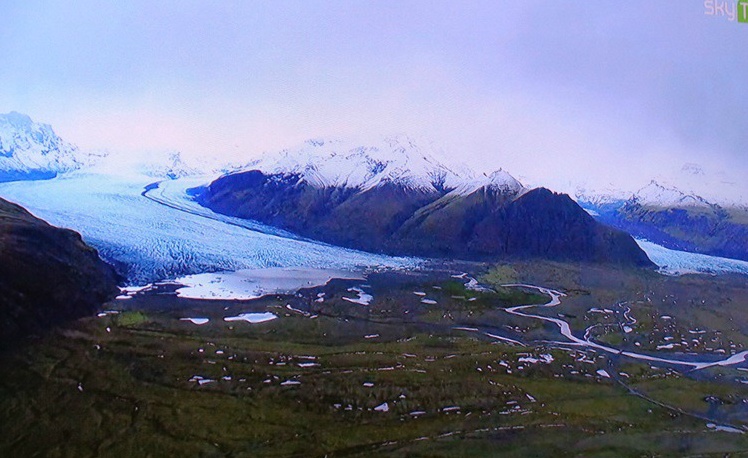  아이슬란드의 빙하 하이킹