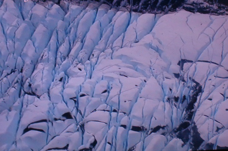  알래스카(7)  하늘에서 내려다 본 빙하