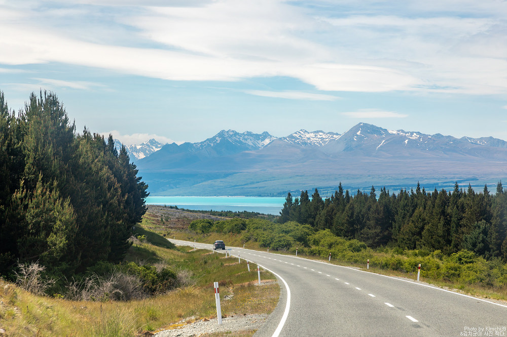 뉴질랜드 캠핑카 여행 #24 - 최고의 드라이브 코스, 푸카키호수 to 후커밸리 가는 길