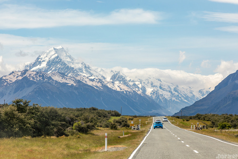 뉴질랜드 캠핑카 여행 #24 - 최고의 드라이브 코스, 푸카키호수 to 후커밸리 가는 길
