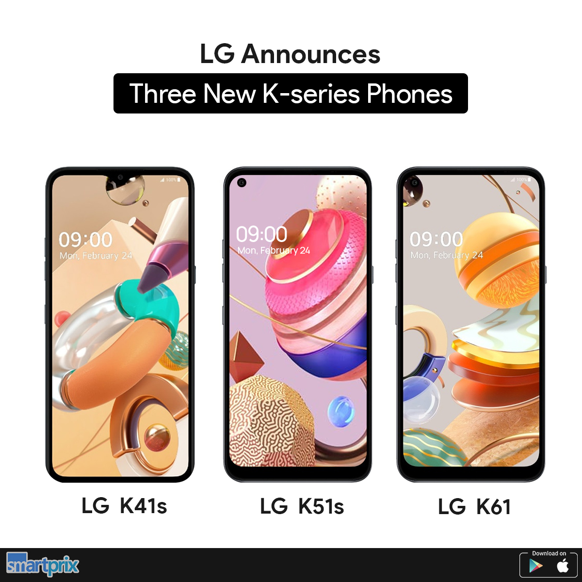 LG, 쿼드 카메라 달린 저가폰 K61, K51s, K41s 발표