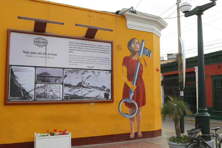 벽화마을 바랑코(Barranco)를 구경하고, 레스토랑 푼토아줄(Punto Azul)에서 페루 여행을 마무리