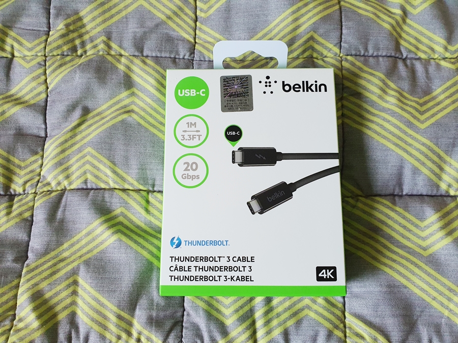 데이터 전송용 비싼 USB 케이블 샀다! 벨킨 썬더볼트3