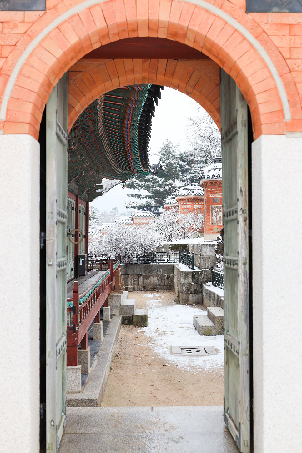 서울 경복궁 눈내린 설경 겨울 데이트