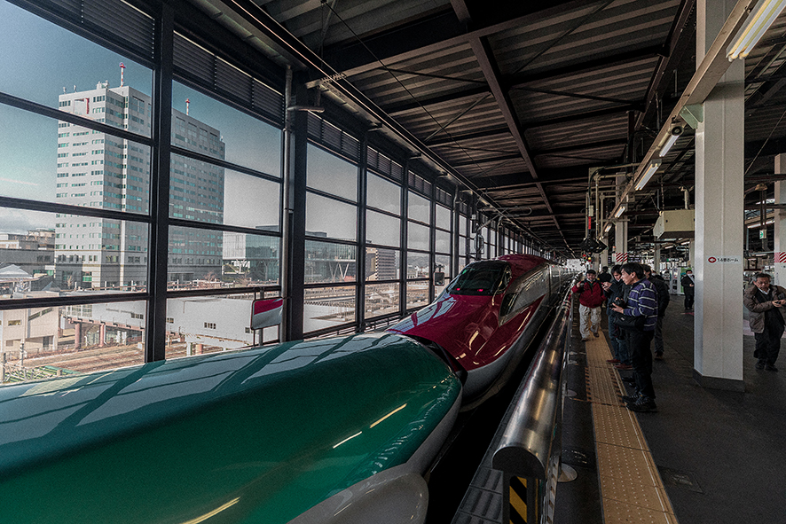 일본 도호쿠 이와테 기차여행 겨울 한정 산리쿠 철도 고타츠 열차(こたつ 列車)
