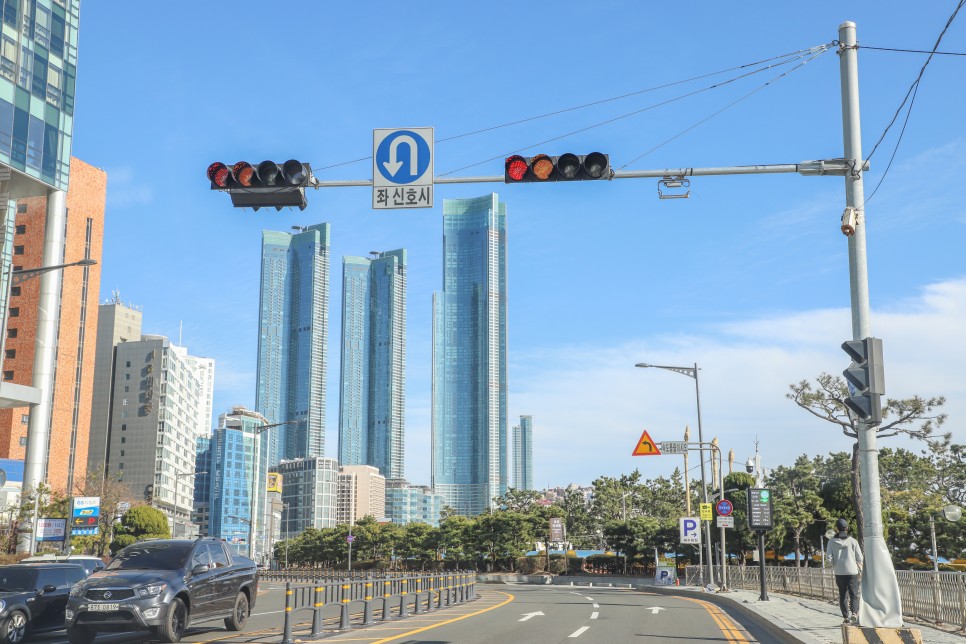 부산 해운대 해수욕장 빛축제(?) 전통시장 한바퀴.. 공영주차장 요금