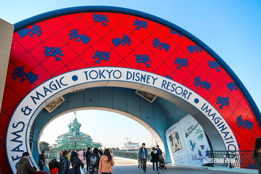 일본 도쿄 여행 디즈니랜드 크리스마스 불꽃놀이