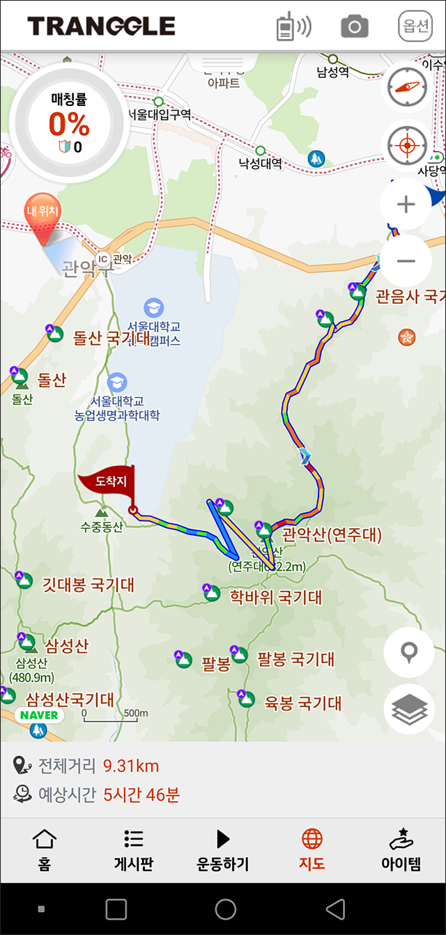 관악산 등산코스 사당역 입구에서 정상 연주대까지 팔봉능선 구간 지도 및 팁 총정리