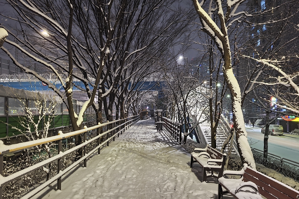 눈 오던 날 밤 풍경들, 갤럭시S20 플러스