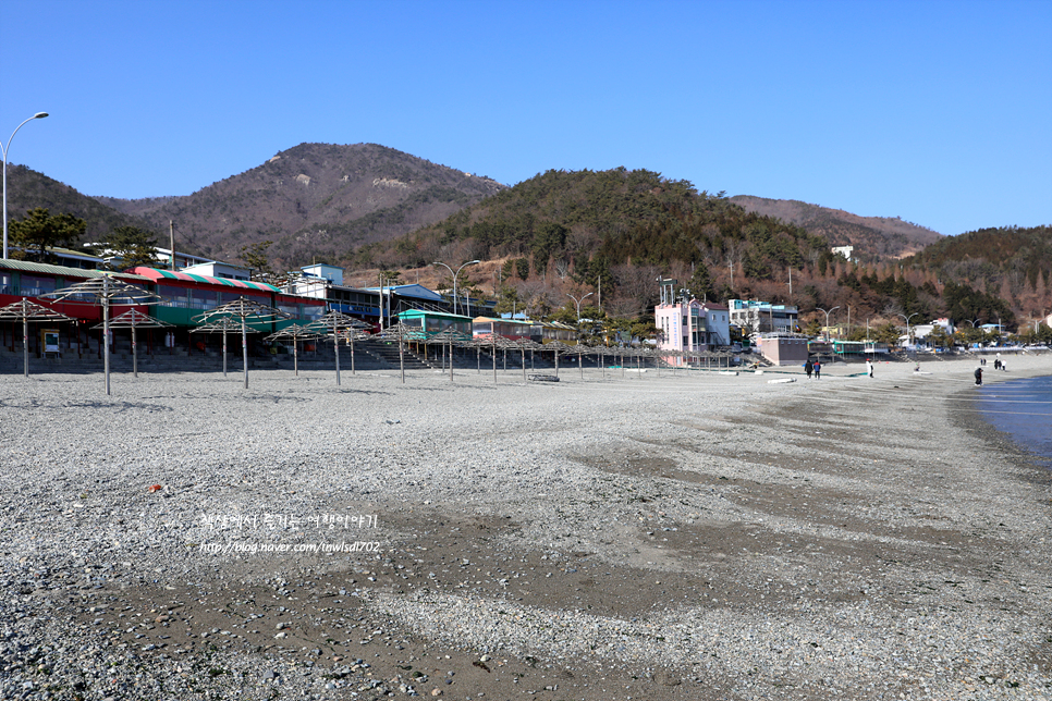 여수 해수욕장 만성리 검은모래해변