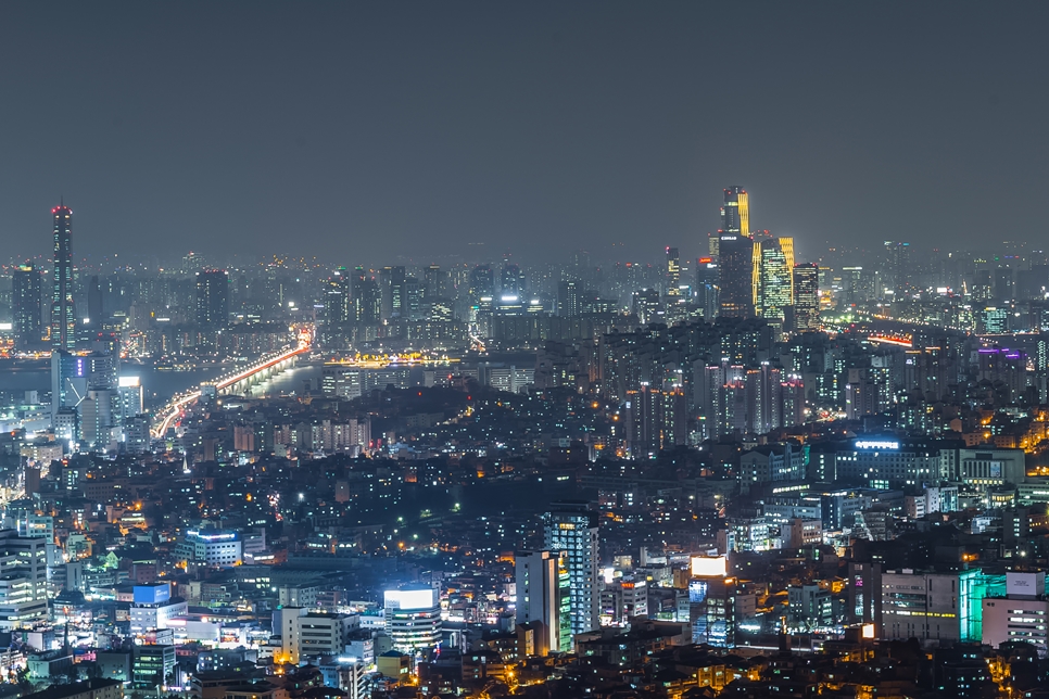 서울한양도성 성곽길 남산구간 야경, 캐논 6D 촬영