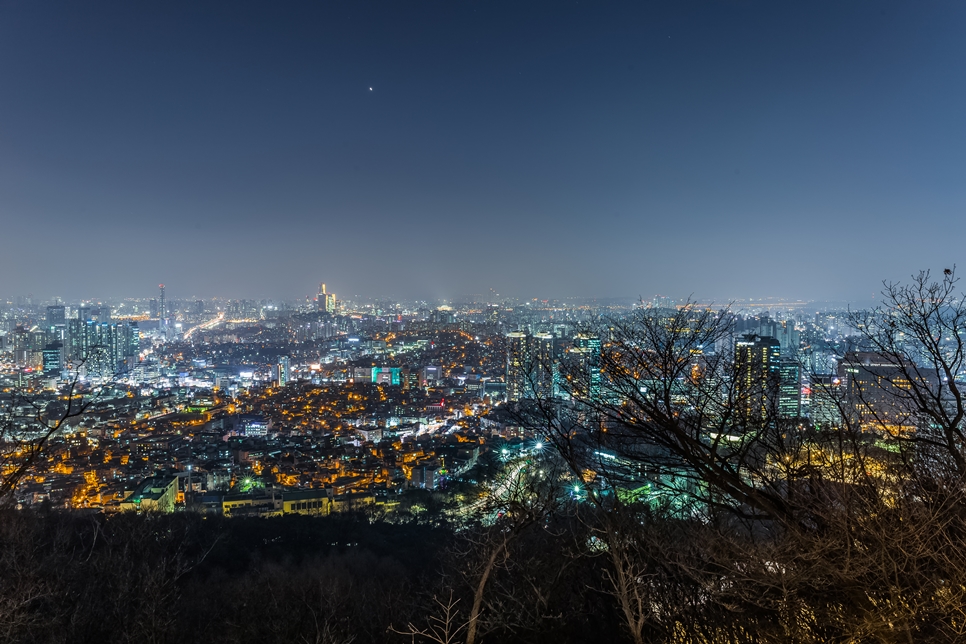 서울한양도성 성곽길 남산구간 야경, 캐논 6D 촬영