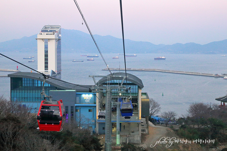 여수 해상케이블카 타고 돌산공원 일몰 야경 코스~