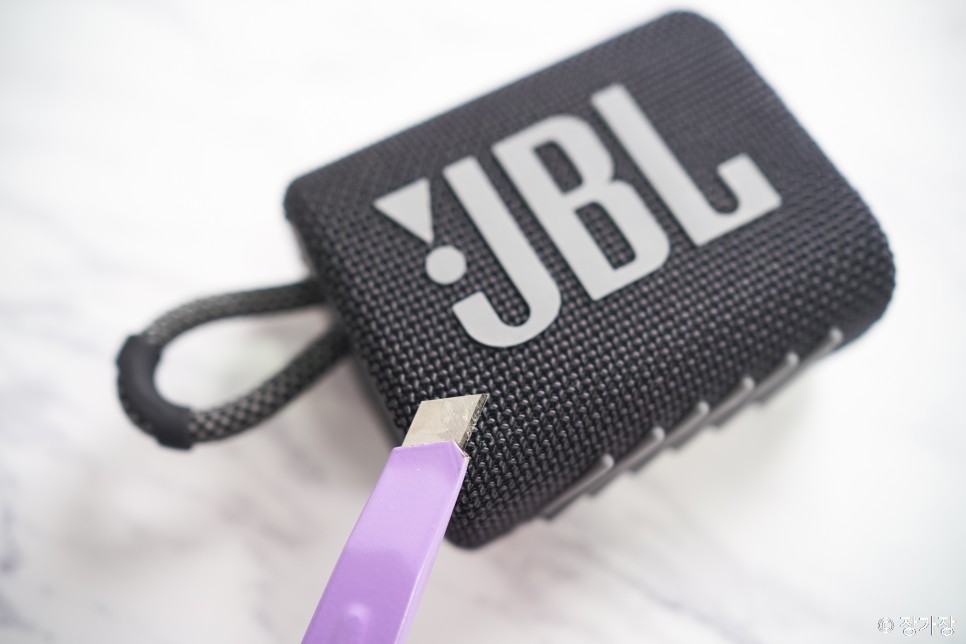 블루투스스피커 JBL GO3, 캠핑장에서도!