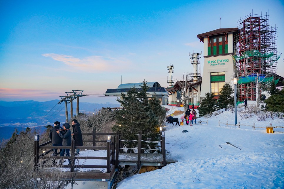 용평 가볼만한곳 용평리조트 발왕산 케이블카 일몰명소