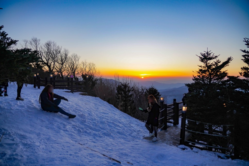 용평 가볼만한곳 용평리조트 발왕산 케이블카 일몰명소